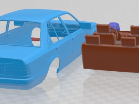 Opel Rekord 1982 Printable Car 3D Принт Модель