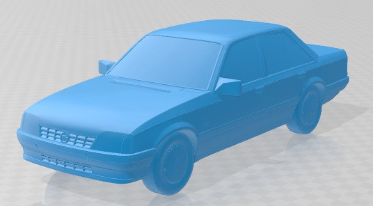 Opel Rekord 1982 Printable Car 3D प्रिंट मॉडल .c4d .max .obj .3ds .fbx .stl .blend
