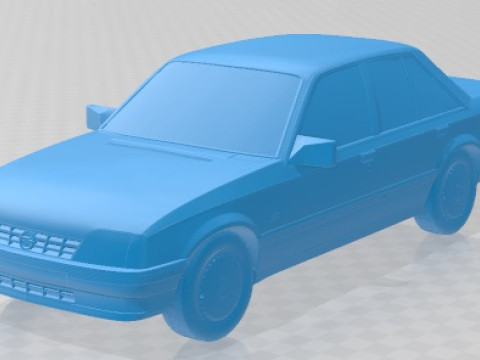 Opel Rekord 1982 Printable Car 3D Print Model