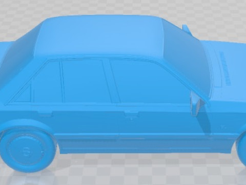 Opel Rekord 1982 Printable Car 3D प्रिंट मॉडल