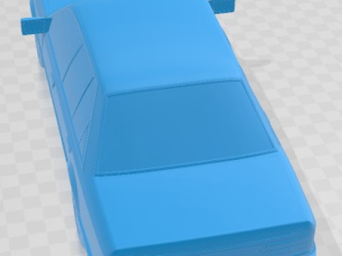 Opel Rekord 1982 Printable Car 3D प्रिंट मॉडल