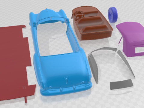 Oldsmobile 88 Futuramic Convertible 1949 Printable Car 3D Baskı Modeli