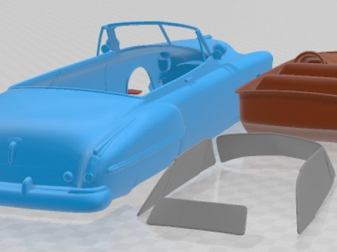 Oldsmobile 88 Futuramic Convertible 1949 Printable Car 3D Baskı Modeli