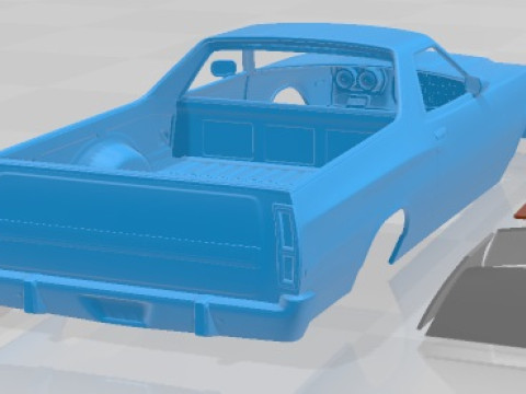 Ranchero 1972 Printable Car 3D 프린트 모델
