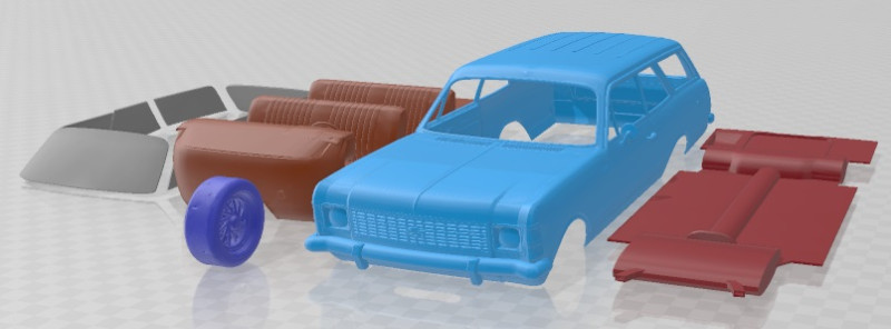Chevrolet Caravan 1975 Printable Car Modèles 3D en vedette .c4d .max .obj .3ds .fbx .stl .blend 