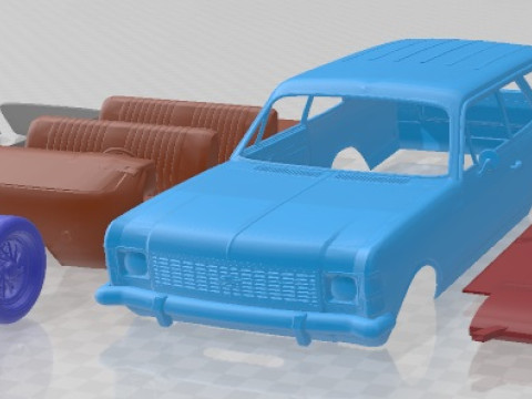 Chevrolet Caravan 1975 Printable Car 3D Print Model