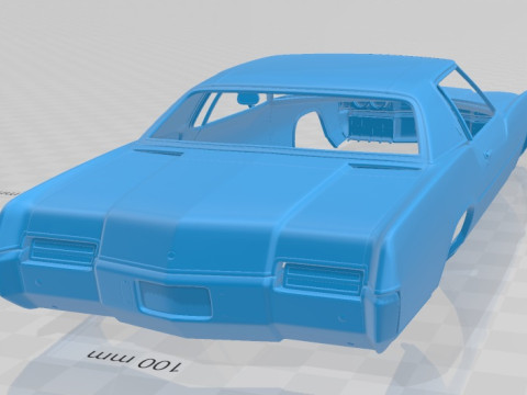 Oldsmobile Toronado Y57 1972 Printable Body Car Model do druku 3D