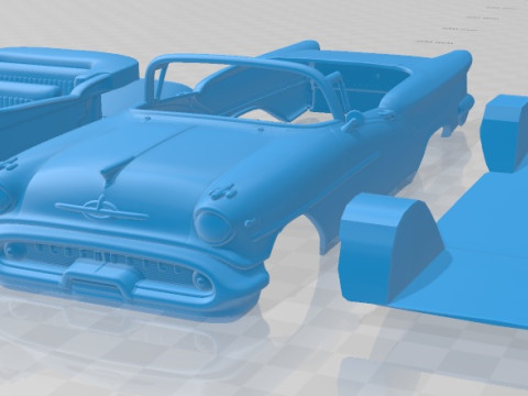 Oldsmobile Starfire 98 Convertible 1957 Printable Car 3D Baskı Modeli