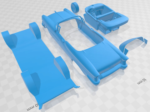 Oldsmobile Starfire 98 Convertible 1957 Printable Car Model do druku 3D