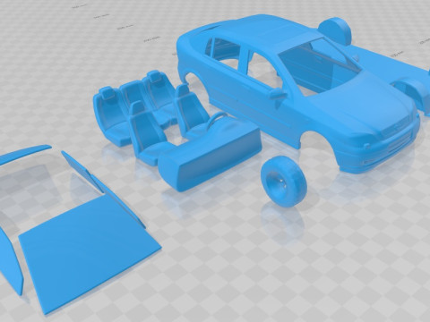 Opel Astra G 1998 Printable Car 3D 프린트 모델