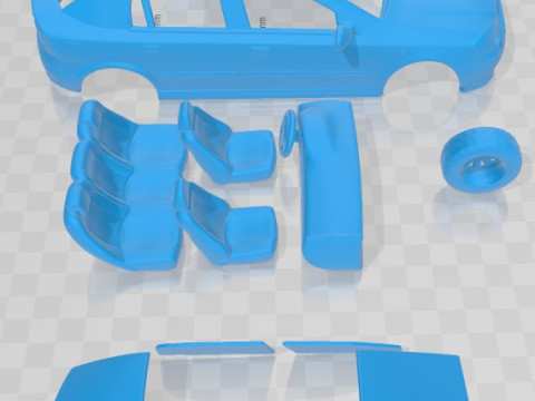 Opel Astra G 1998 Printable Car 3D 프린트 모델