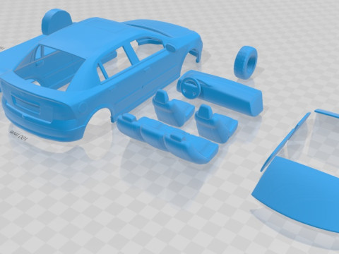 Opel Astra G 1998 Printable Car 3D 프린트 모델