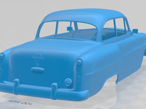 Opel Olympia Rekord 1956 Printable Body Car 3D प्रिंट मॉडल