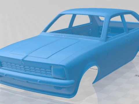 Opel Kadett City 1975 Cetak Body Mobil Model Cetak 3D