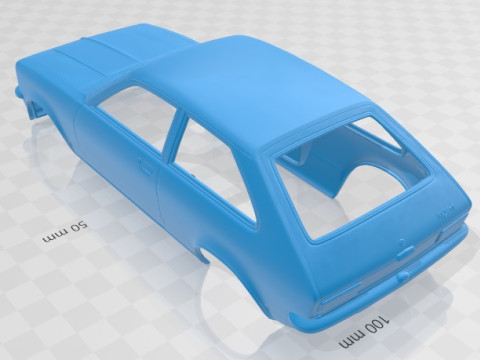Opel Kadett City 1975 Printable Body Car 3D Принт Модель