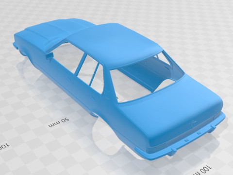 Opel Rekord 1972 Printable Body Car 3D Принт Модель