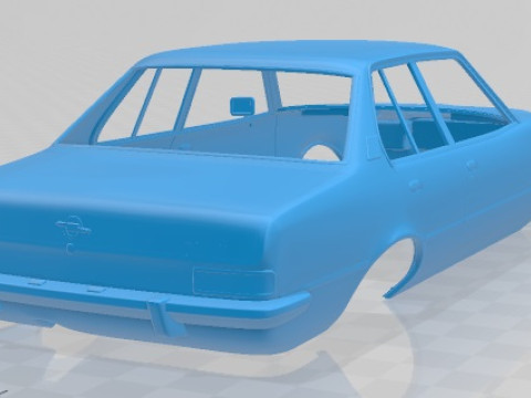 Opel Rekord 1972 Printable Body Car 3D Принт Модель