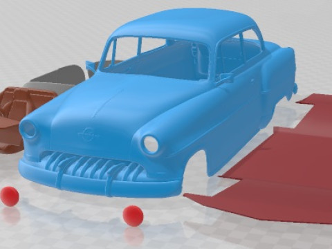 Opel Olympia Rekord 1956 Printable Car Modello di stampa 3D