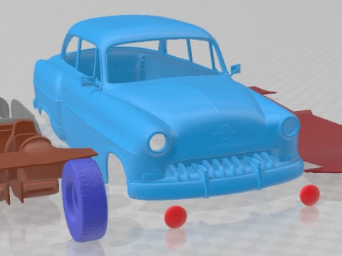 Opel Olympia Rekord 1956 Printable Car Modelo de impresión 3D