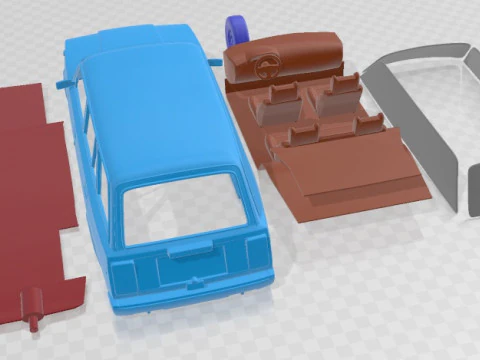 VAZ Lada Zhiguli 21041 2006 Printable Car 3D Print Model