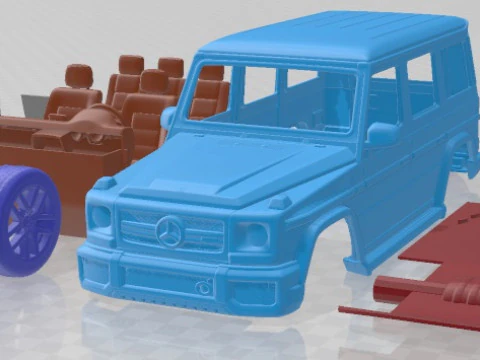 Coche Mercedes Benz G63 AMG 2016 Imprimible Modelo de impresión 3D