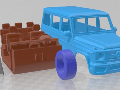 Mercedes Benz G63 AMG 2016 Printable Car 3D प्रिंट मॉडल