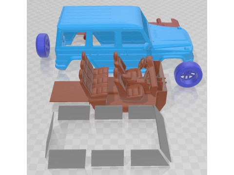 Mercedes Benz G63 AMG 2016 Printable Car 3D प्रिंट मॉडल
