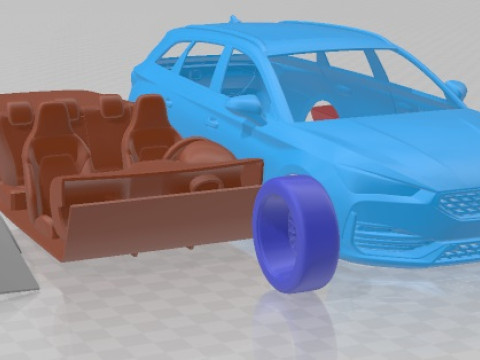 Seat Leon Sportstourer Cupra 2021 Printable Car Modelo de impresión 3D