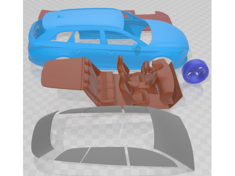 Seat Leon Sportstourer Cupra 2021 Printable Car Modelo de impresión 3D