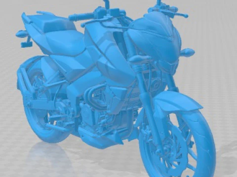 Bajaj Pulsar NS200 2018 Printable Motorbike 3D Print Model