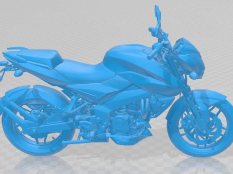 Bajaj Pulsar NS200 2018 Printable Motorbike 3D Print Model