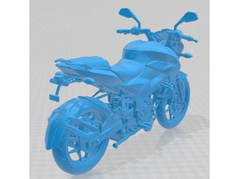 Bajaj Pulsar NS200 2018 Printable Motorbike 3D Print Model