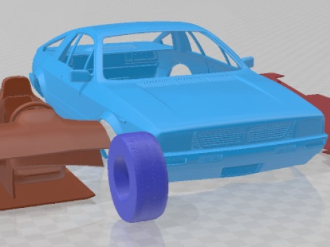 Lancia Montecarlo 1979 Printable Car 3D Принт Модель