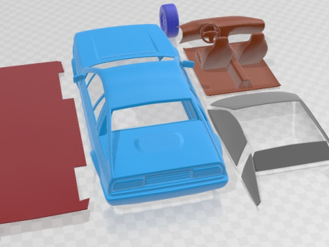 Lancia Montecarlo 1979 Printable Car 3D Принт Модель