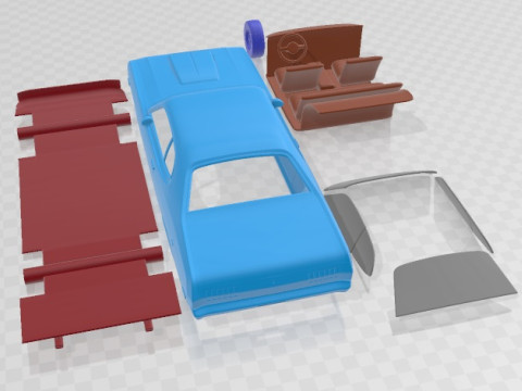 Dodge Demon 340 1972 Printable Car 3D 打印模型