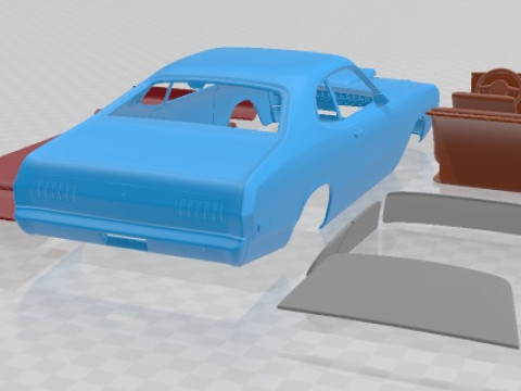 Dodge Demon 340 1972 Printable Car 3D 打印模型