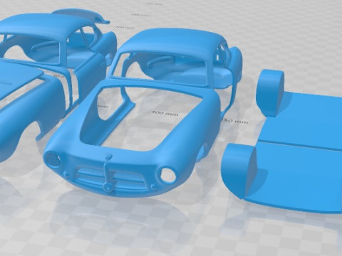 Pegaso Z 102 1954 Printable Car 3D Print Model