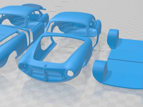 Carro imprim&iacute;vel Pegaso Z 102 1954 Modelo de Impressão 3D