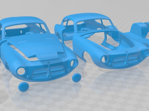 Pegaso Z 102 1954 Printable Car 3D Print Model