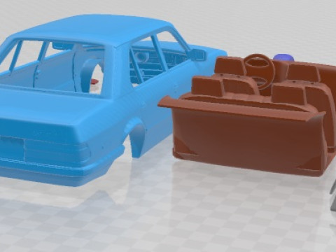 Serie 5 E28 Sedan 1987 Printable Car 3D प्रिंट मॉडल