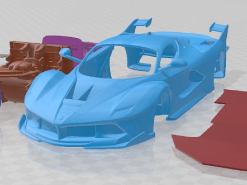 Ferrari FXX K 2015 Printable Car Modelo de impresión 3D