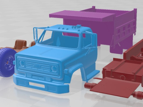 Chevrolet C70 Dump Truck 1979 Printable 3D 프린트 모델