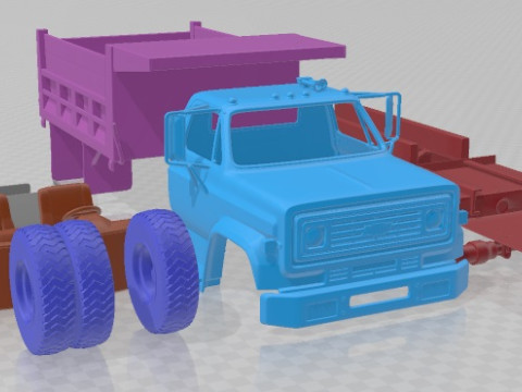 Chevrolet C70 Dump Truck 1979 Printable 3D 打印模型