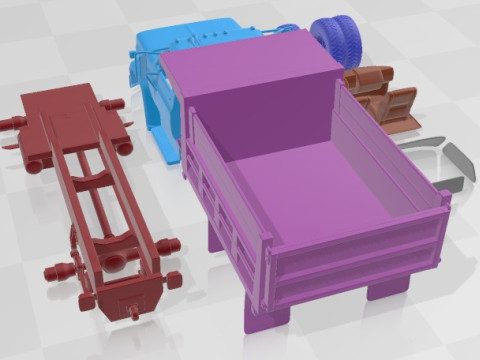 Chevrolet C70 Dump Truck 1979 Printable 3D 打印模型