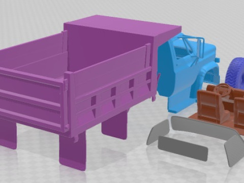 Chevrolet C70 Dump Truck 1979 Printable 3D 打印模型