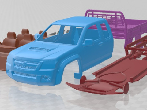 Holden Colorado LX Space Cab Alloy Tray 2008 Printable Car 3D Print Model