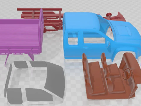 Holden Colorado LX Space Cab Alloy Tray 2008 Printable Car 3D Print Model