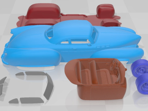 Wheeled Hotrod 6 Wheels Printable Car Modèles 3D en vedette