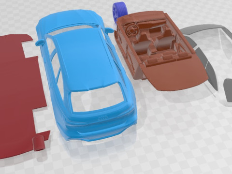 Audi RS6 Avant 2024 Printable Car 3D Print Model