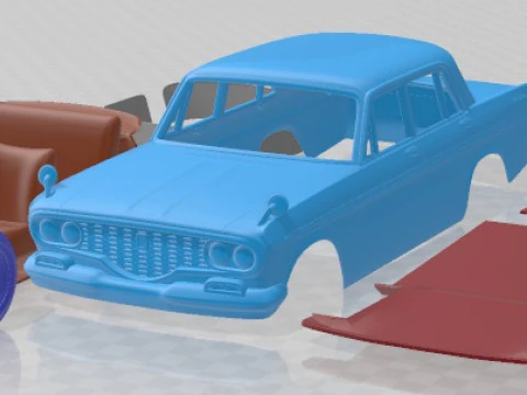 Toyota Crown S40 1962 Printable Car 3D Print Model